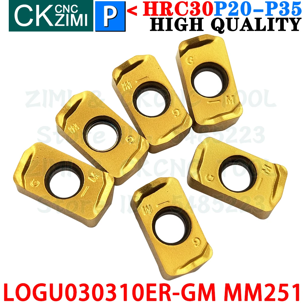 LOGU030310ER-GM MM251 LOGU 030310 ER GM MM251 LOGU030310 ER GM كربيد إدراج تغذية سريعة طحن إدراج التصنيع باستخدام الحاسب الآلي المعادن آلة طحن مخرطة أداة ل LNMU LNMU0303 LOGU0303 ER GM LNMU03R