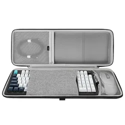 Geekria 90%-96% Keyboard and Mouse Case, Hard Shell Travel Carrying Bag for 100 Keys Computer Mechanical Keyboard and Mouse