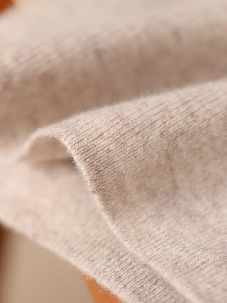 新しい Women100% メリノウールニットワイドレッグパンツポケットデザイン秋冬ベーシックソフト暖かいカシミヤニットズボンカジュアルスタイル