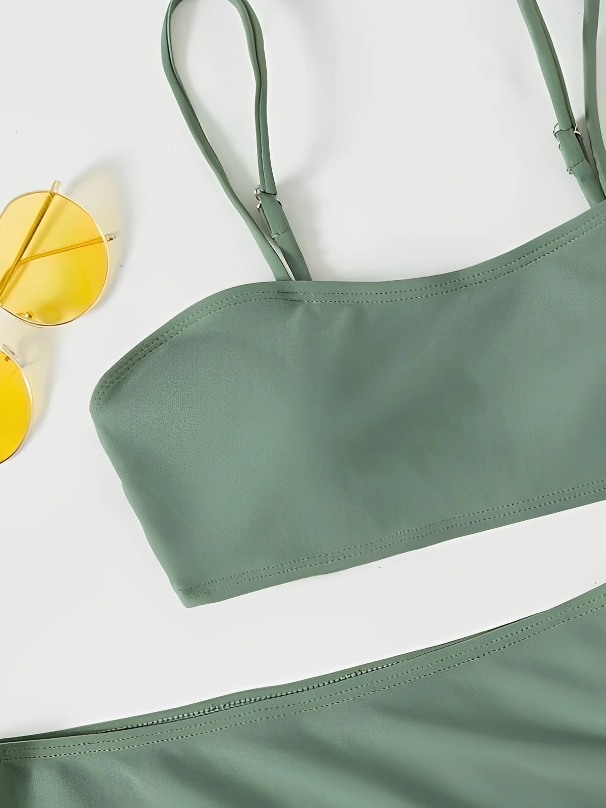 3 Pieces Padded Bikini 2025 Women & Drawstring Skirt Solid Swimsuit Sexy Swimwear Female Bathers Bathing Swimming Swim Suit