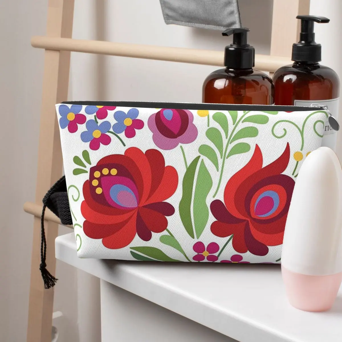 

Угорский народный дизайн, красный перец, женская косметичка, дорожный органайзер для макияжа, сумка для хранения туалетных принадлежностей, Dopp Kit Box