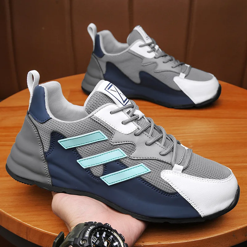 New In 2022men's Shoes Breathable New Bottom Dad Shoes Trendy Versatile Mesh Sports Casual Shoes Height-increasing Fashion Shoes