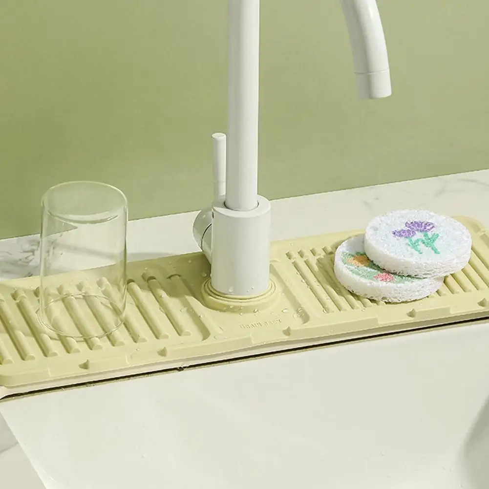 Tappetino per rubinetto in Silicone da cucina increspature per acqua rubinetto tappetino per raccoglitore d'acqua grande lavello Splash Pad protezione per controsoffitto bagno