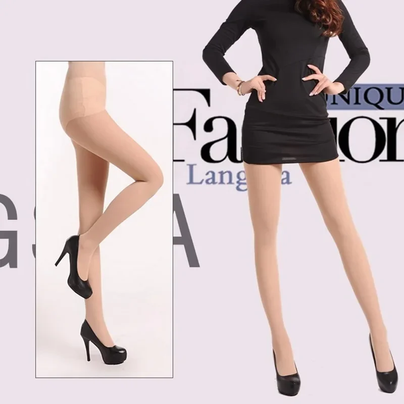 1/3 Paar Damen Sexy Hochelastische Strümpfe 80D Sommer Dünne Transparente Strumpfhose Reißfeste Nahtlose Anti-Haken-Strümpfe