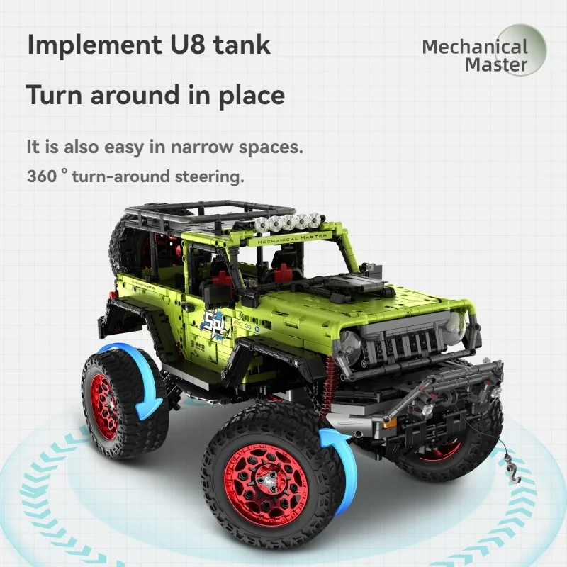 Technical Car APP Remote Control 1:6 Climbing Buggy Building Blocks Off-road Vehicle Bricks Toys For Boys Sets Moc Model Gifts