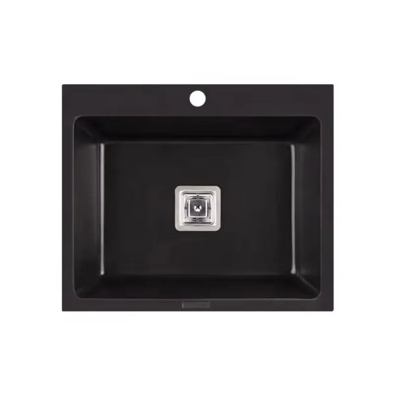 STLF High Quality  YJ610S2 Customized Kitchen Sink Philippines Composite Quartz Sink Granite Sink Kitchen
