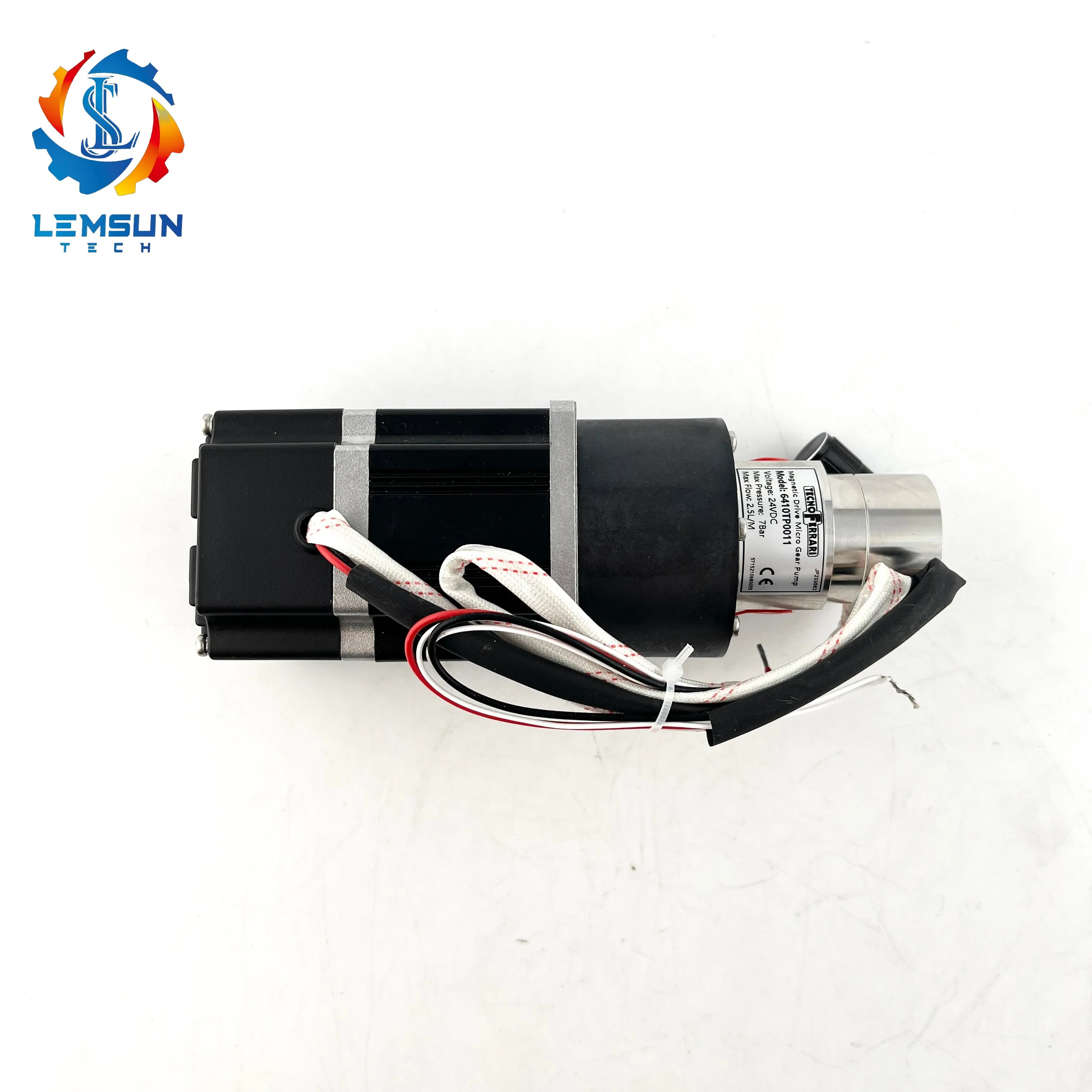 مضخة حبر عالية الجودة Tecnoferrari 6410TP0011 24V 7Bar 2.5L/M محرك مغناطيسي مضخة تروس صغيرة في CN