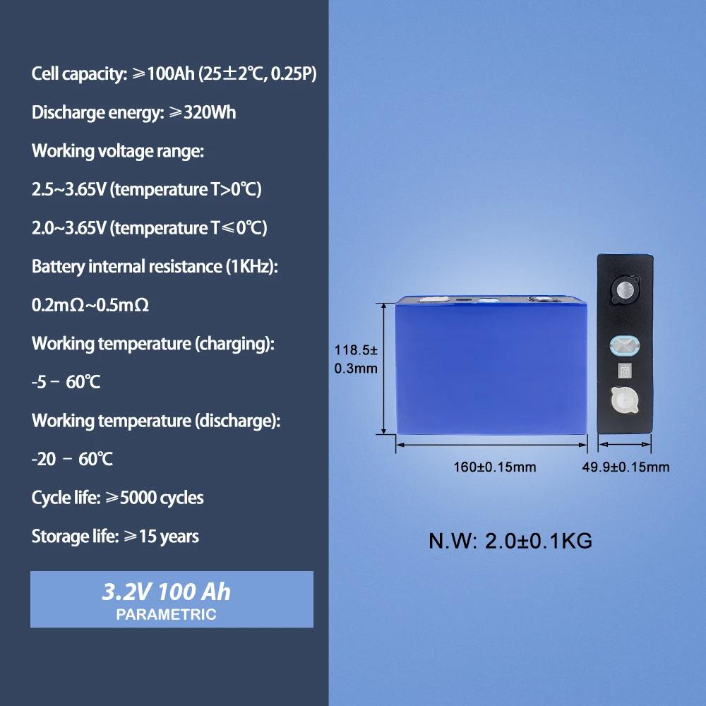 HAKADI Original Grade A 3.2V 100Ah 125Ah 163Ah 230Ah 280Ah Lifepo4 Prismatic CALB Batteries Deep Cycle DIY Solar Enery Storage