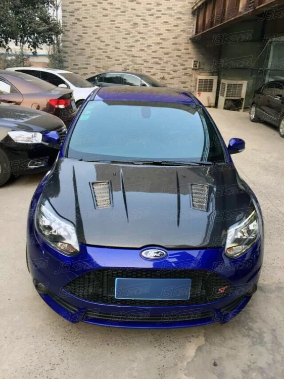 JSK STYLE CARBON FIBER HOOD FOR 2015-2017 FORD FOCUS ST