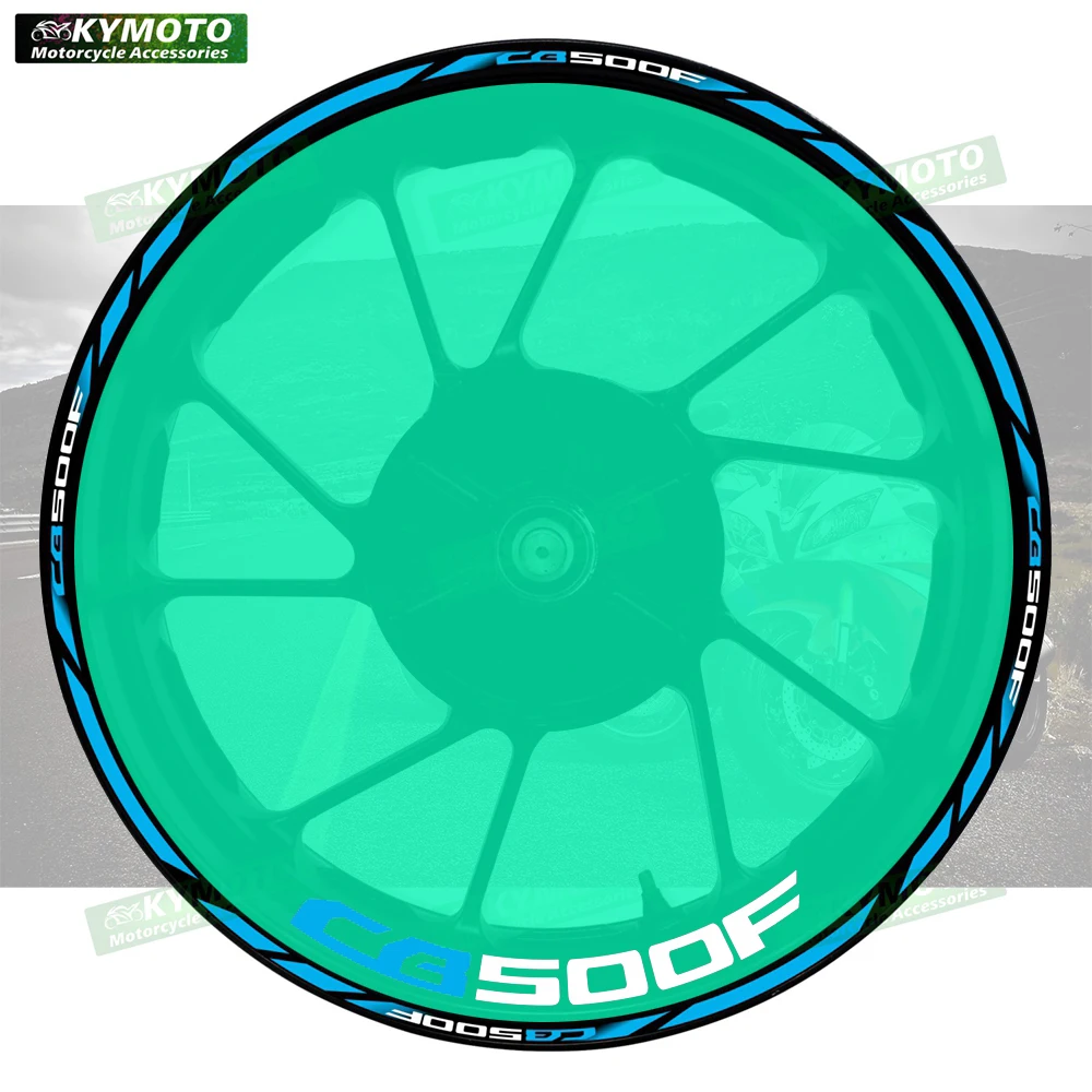 

For Honda CB500F CB 500F motorcycle accessories 17 inch front and rear wheel decals hub reflective stripe stickers decoration