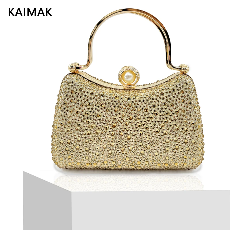 2024 Luxury Brand Wallet Golden Bag Crossbody Bag Evening Bag Wedding Party Women's Bag Diamond Handbag Stone Evening Clutch Bag