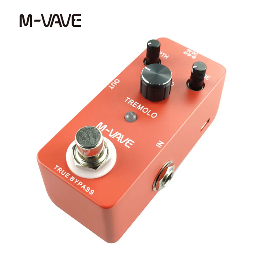 

M-VAVE Guitar Effect Pedal Zinc Alloy Shell TREMOLO Classic True Bypass Electric Guitar Pedal for guitar accessories parts