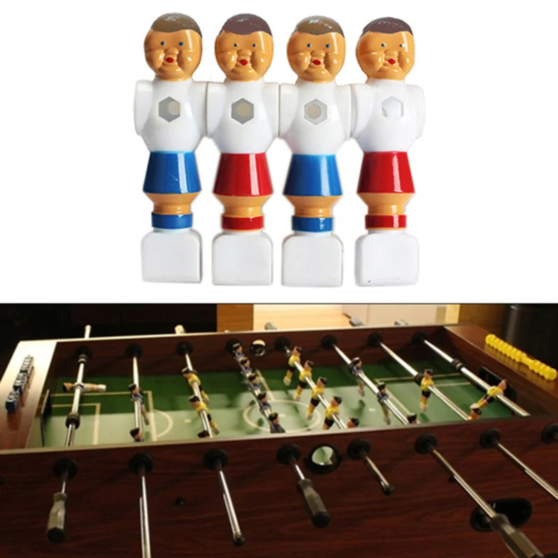 4 Pcs/Set Rod Foosball Soccer Table Men Player Replacement Parts Children\'s Table Games Accessories Dolls Foosball Soccer Human