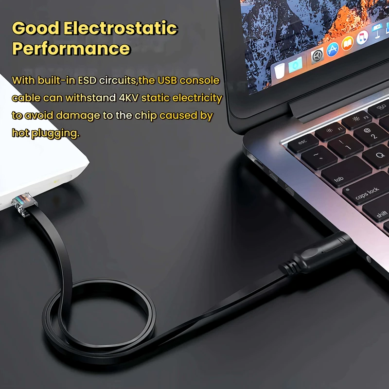 1.8 متر FTDI رقاقة FT232R كابل وحدة التحكم USB نوع-A ذكر إلى RJ45 8P8C جاك التمديد لمعدات الشبكة Cisco Huawei H3C Tengda