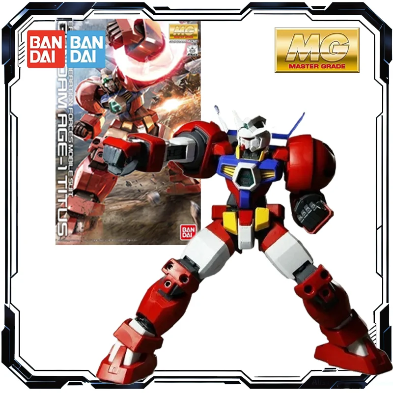 بانداي الأصلي GUNDAM أطقم منمذجة MG 1/100 GUNDAM AGE-1 تيتوس أطقم منمذجة ألعاب شخصيات الحركة للبنين بنات أطفال هدية الكريسماس