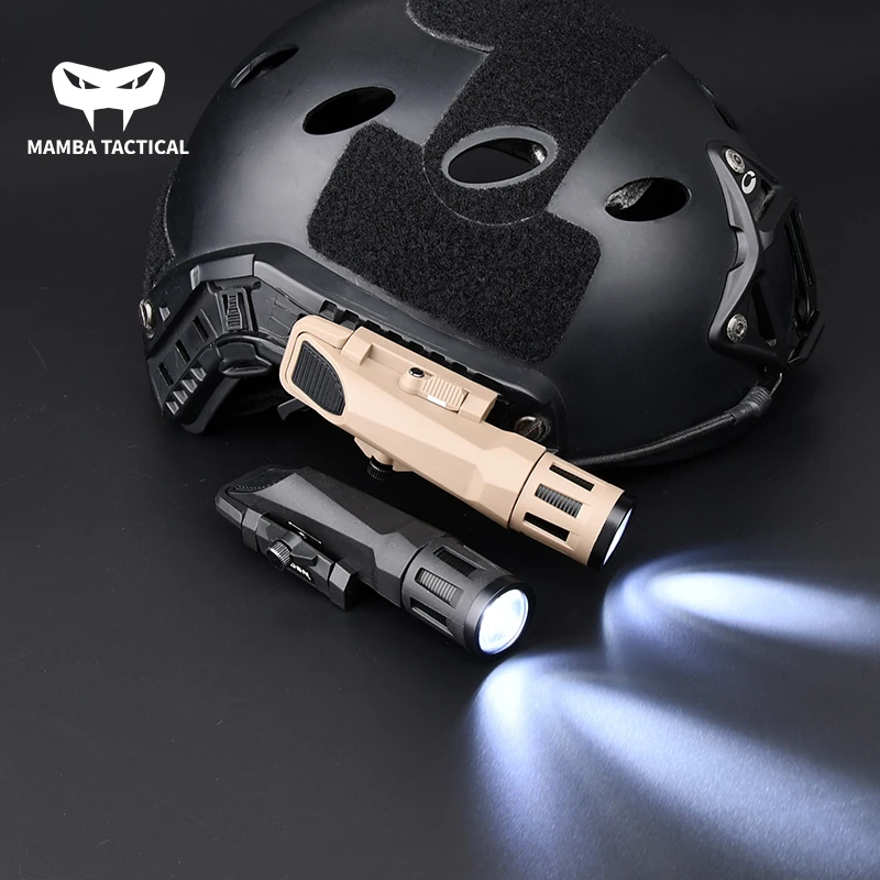 Tactical APL WML X Gen 2 White LED Flashlight Extended Version 400 Lumens Strobe Lamp Fit 20mm Rail Hunting Wapons Helmet Light