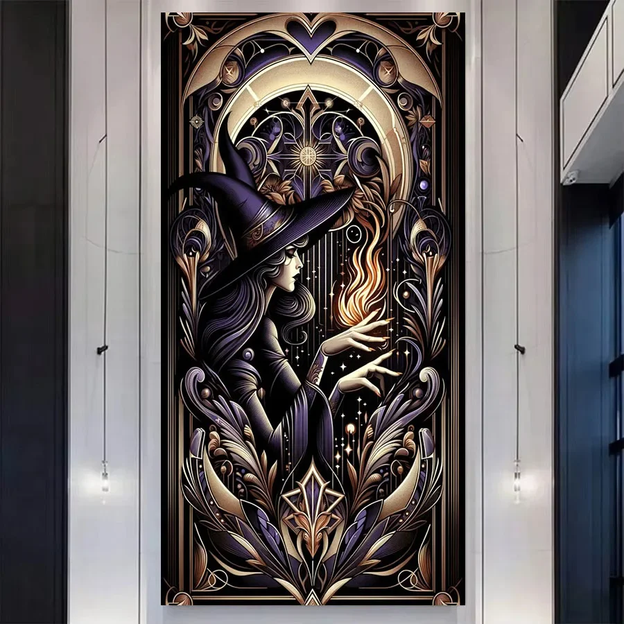 Home Decor Art Nouveau Witch Diamond Painting Magic Woman New Amazing Diamond Mosaic ricamo kit punto croce di grandi dimensioni