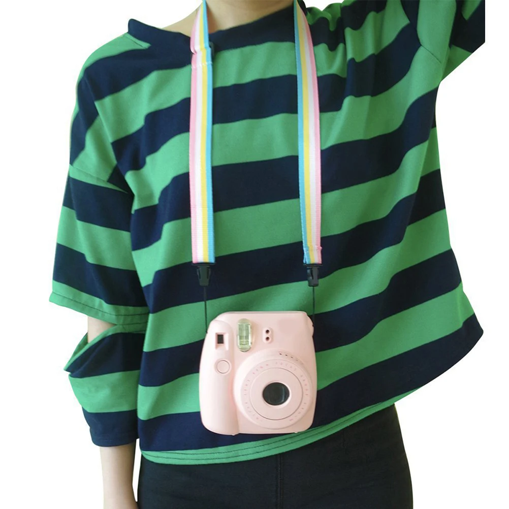 

Camera Strap Adjustable 19-36 Inch Padded Non-Slip For Fuji Mini 25 50 7 8 90 -300P Canvas Neck Belt Digital Camera Shoulder