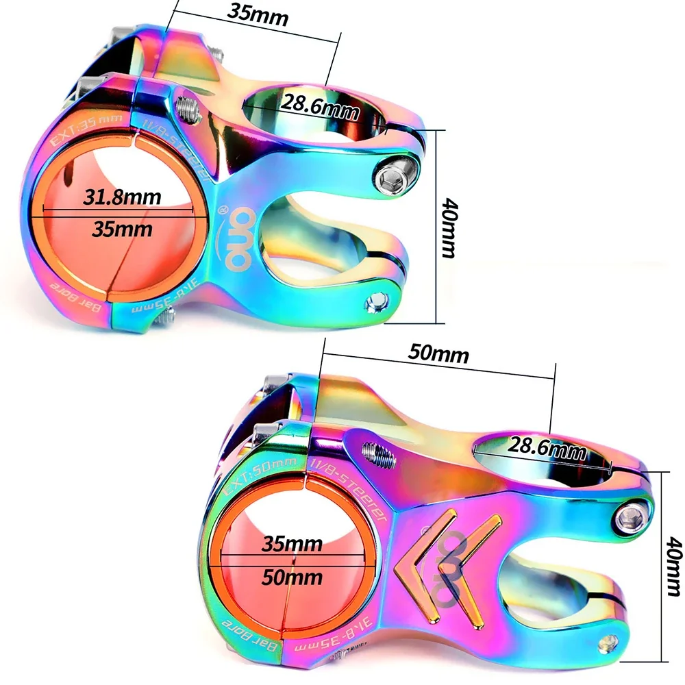 

Mountain Bike Colorful Stem Stem 35/31.8mm Adjustable Caliber CNC Downhill Bike Stem Road Bike Stem Folding Bike Stem