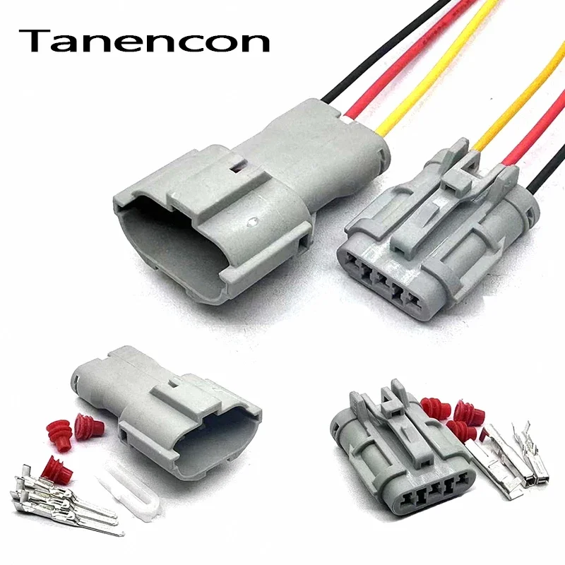 

1 Set 3 Pin Car Light Male Female Automatic Connector Housing Car Waterproof Harness Plug 7222-7434-40 7123-7434-40