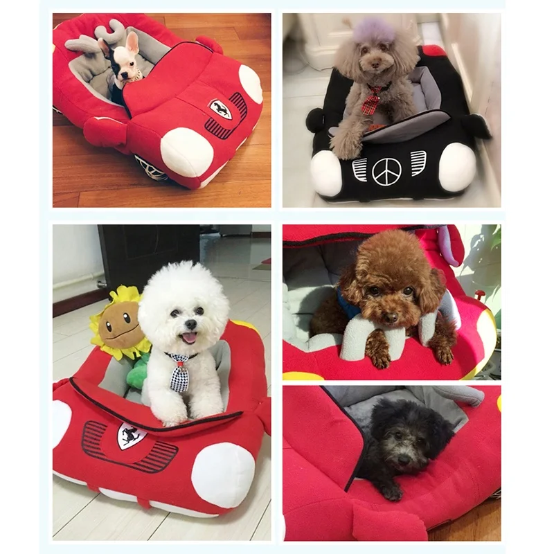 Wholesale soft warm durable car shaped pet bed dog car bed sports car dog kennel pet cat bed