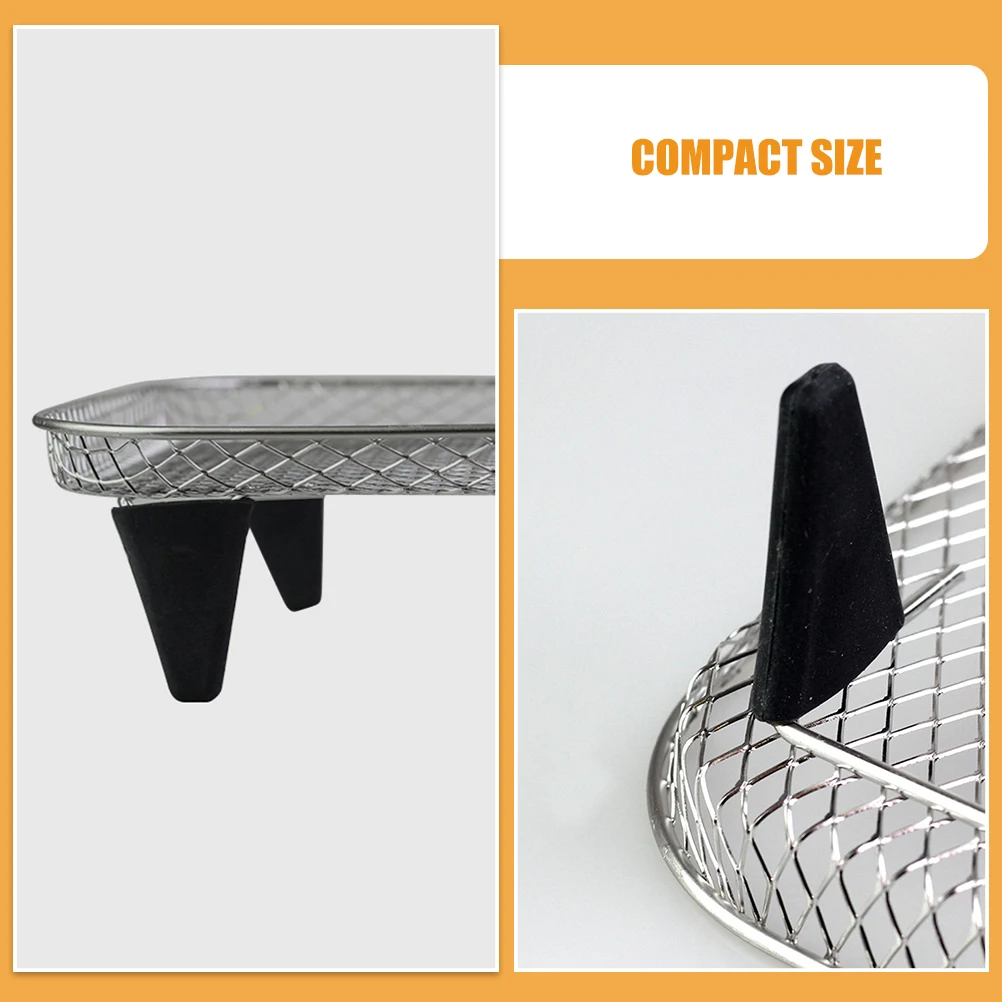 

8pcs Silicone Angle Buffer Cleaning Pad Air Fryer Bumpers Rack Feet Dishwasher Safe Stable Corner Protection Kitchen