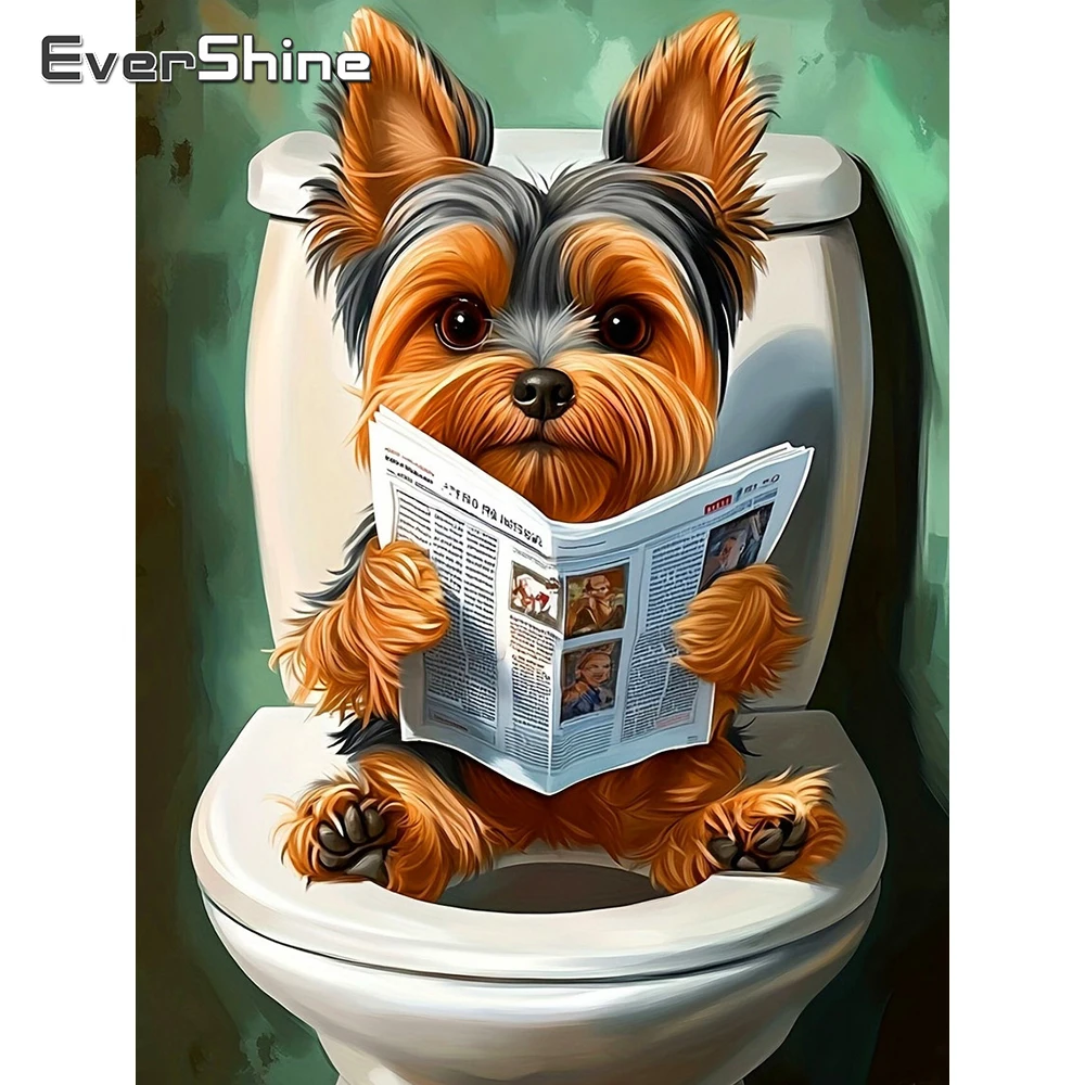 Evershine Hund Diamant Stickerei Tier Voll Quadrat Bohrer Kreuz Stich Malerei Cartoon Neue Ankunft Mosaik Wohnkultur