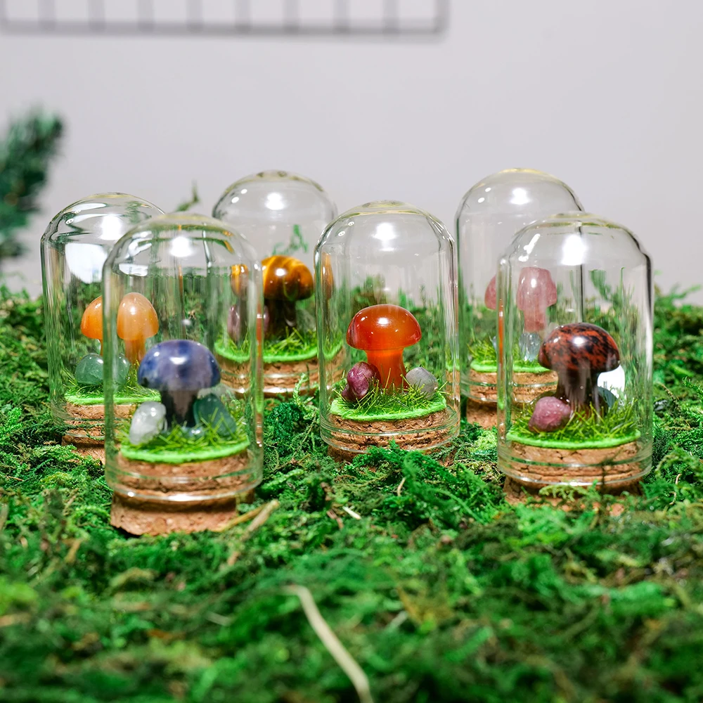 أحجار كريمة كريستالية لطيفة ، أحجار كريمة طبيعية ، زجاجة مناظر طبيعية ، هدية أطفال بديكور منزلي إبداعي ، طالب ، 1: 1000