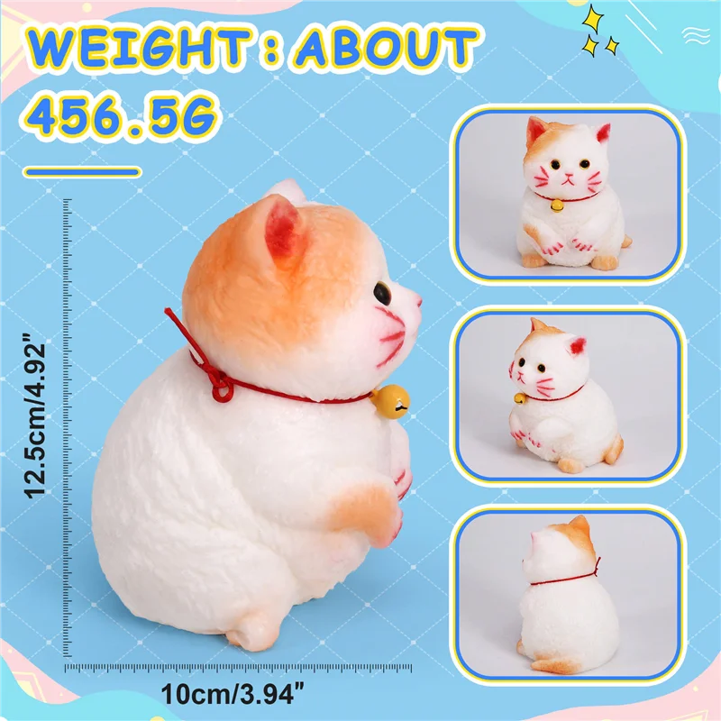 ABWE-ミディアム スクイーズ キャット ストレス リリーフ キャット スクイーズ 面白い猫 スクイーズ ソフト キャット スクイーズ ストレス ギフト