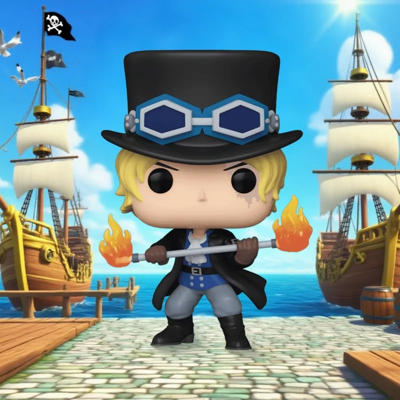 Funko POP Original ONE PIECE Anime Figure Sabo 922 Action Figure Toys for Boys Girls Gift Collectible Model Ornaments