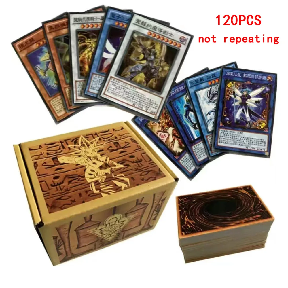 Yu-Gi-Oh 120PCS Dragon Series Non-repetitive Classic Chinese Board Game Card Gifts for Children