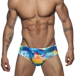 2025 Ink Art Swimwear Men Bikini Mens Swim Briefs Slip Sexy Push Up Pouch Swimwear Man Swimming Trunks Beachwear Bathing Suit