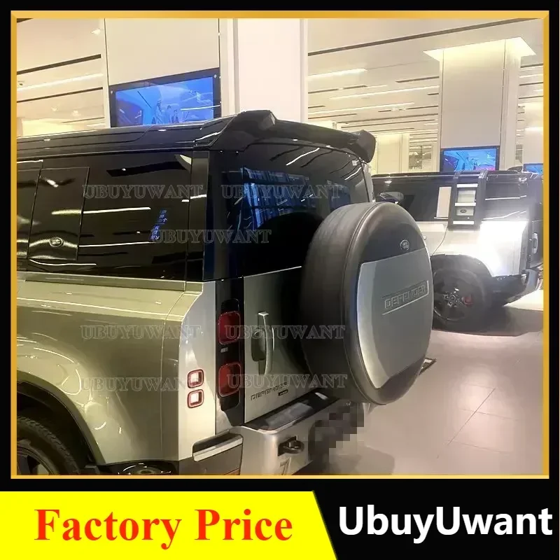 UBUYUWANT ABS Black Rear Spoiler Wing Flap For Land Rover Defender 2020 2021+ Rear Trunk Spoiler Wing Durable