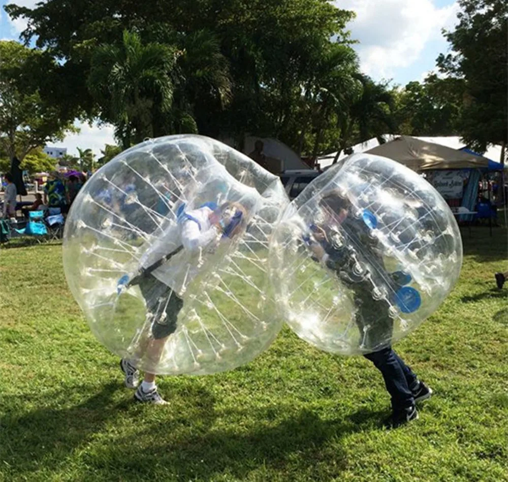 Bumper Zorb Inflatable Ball TPU 1.5m Bumper Bubble Soccer Balls Inflatable Bumper Ball Giant Human Hamster for Adults kids