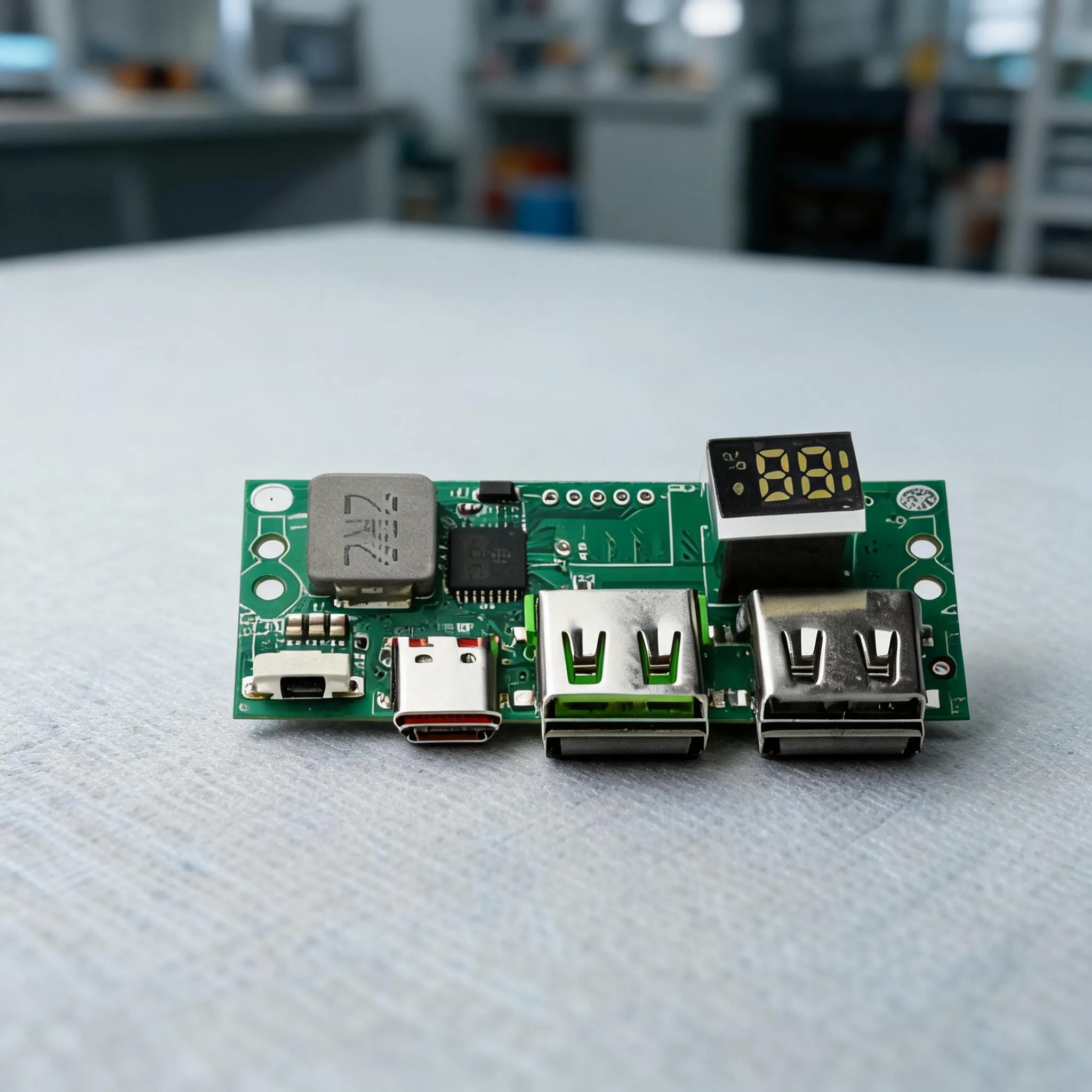 IP5356 PD QC Fast Charge Module DIY Power Bank With Digital Display 6 Ports For DIY Power Bank Projects 3.7V Lithium Battery