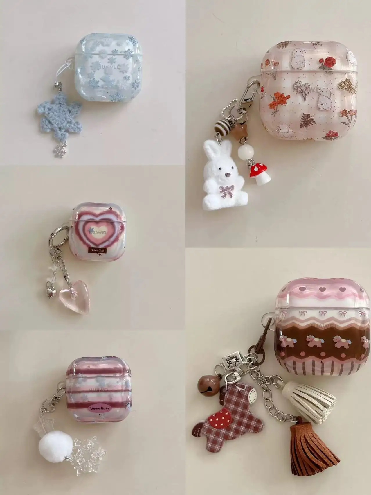 Suitable for Huawei Freeclip 2/ Freeclip headphone case cartoon square wave pattern for freebuds se3/se2/ 5i/ 6i protective case
