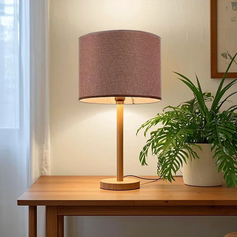 Table Lamp PVC Fabric Lampshade Floor-standing Bedside Lampshade Pendant Cylindrical Cylinder Round Linen Wall