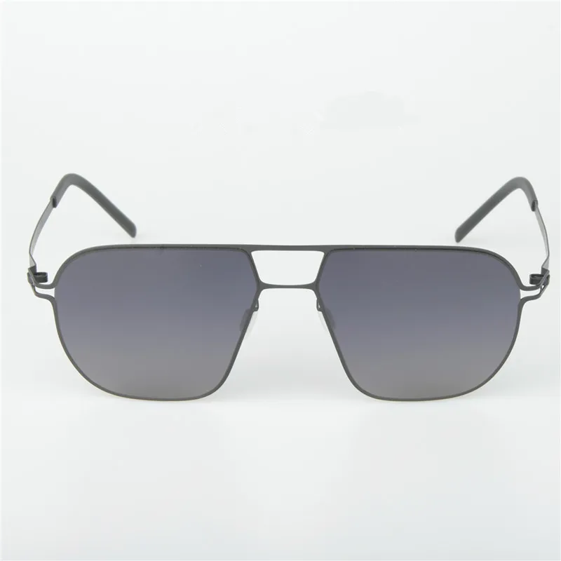 

German men's square screwless ultra light and oversized fashionable polarized sunglasses