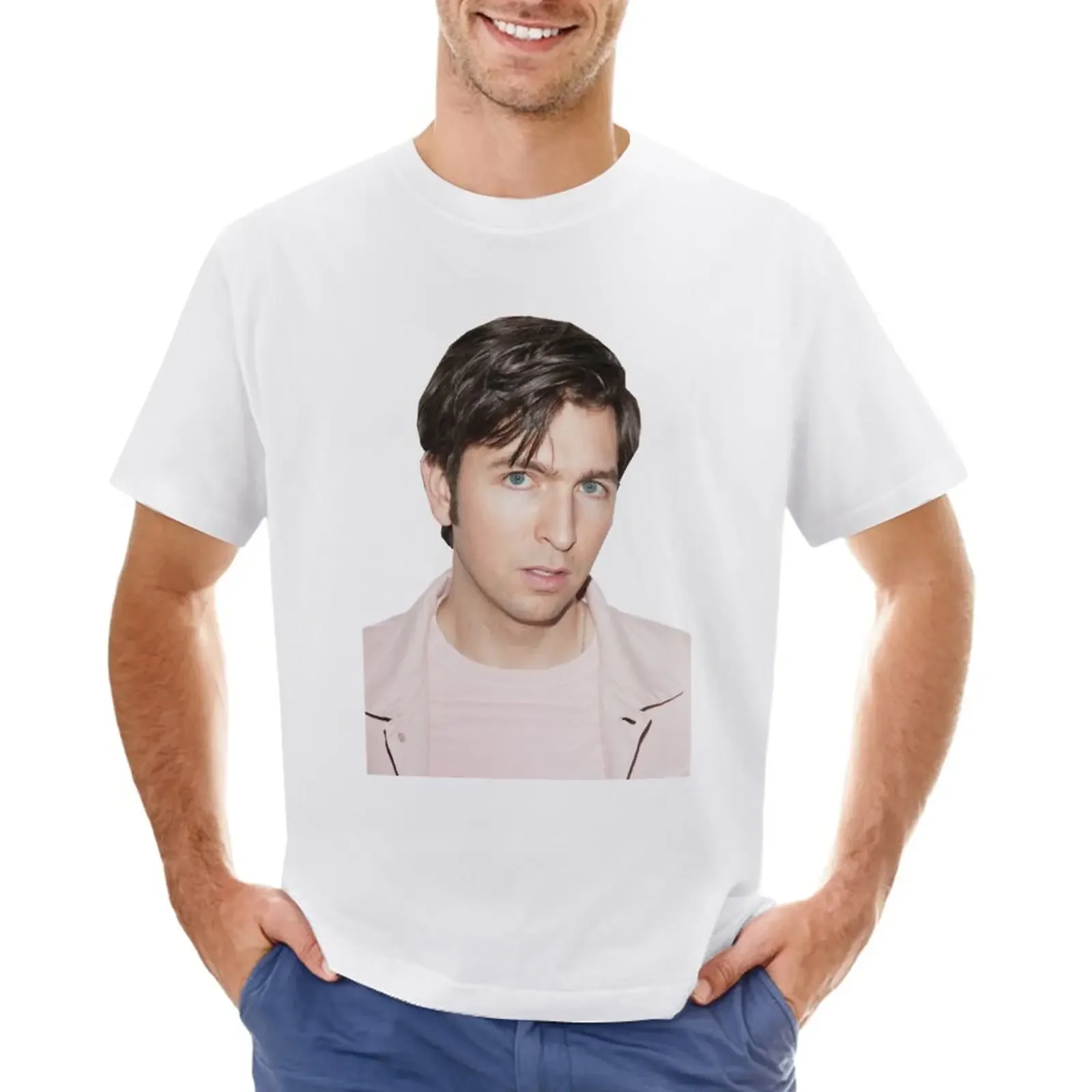 Nicholas Braun T-Shirt quick drying oversizeds blanks mens champion t shirts