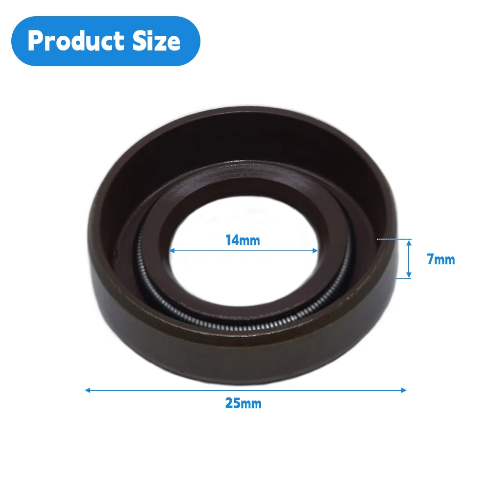 Skeleton SB Oil Seal 14x25x7mm FKM ISO 9001 Certified - DMHUI Rotary Shaft Pressure Seal Ring 14*25*7 for Hydraulic Pump Motor