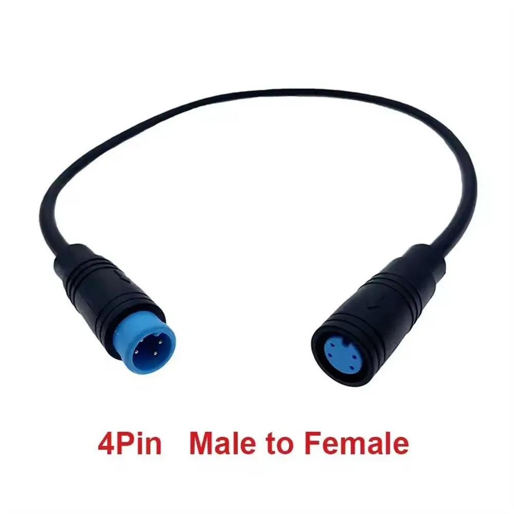 2 3 4 5 6 8 Pin M8 Waterproof Connector Wire Male to Female Copper Electric Bicycle Ebike Wire Multifunctional