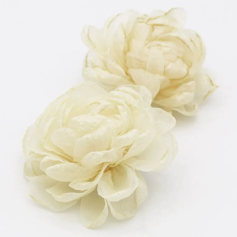 2-Piece Flower Shoe Clip Detachable Shoe Accessory for Bridal High Heels Wedding Dance Shoes Fashion Decoration Embellishment