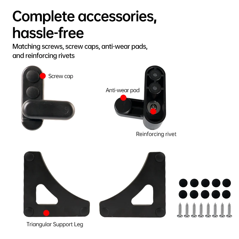 RV Table Folding Latch Lock Kit Camper Caravan Table Fixing Bracket ABS Table Support Holder for Motorhome