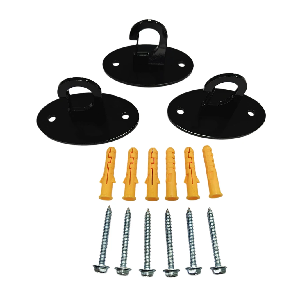Resistance Band Wall Anchors for Strength Training and Yoga Heavy Duty Iron Wall Mount Hooks with 800 lbs Load Capacity