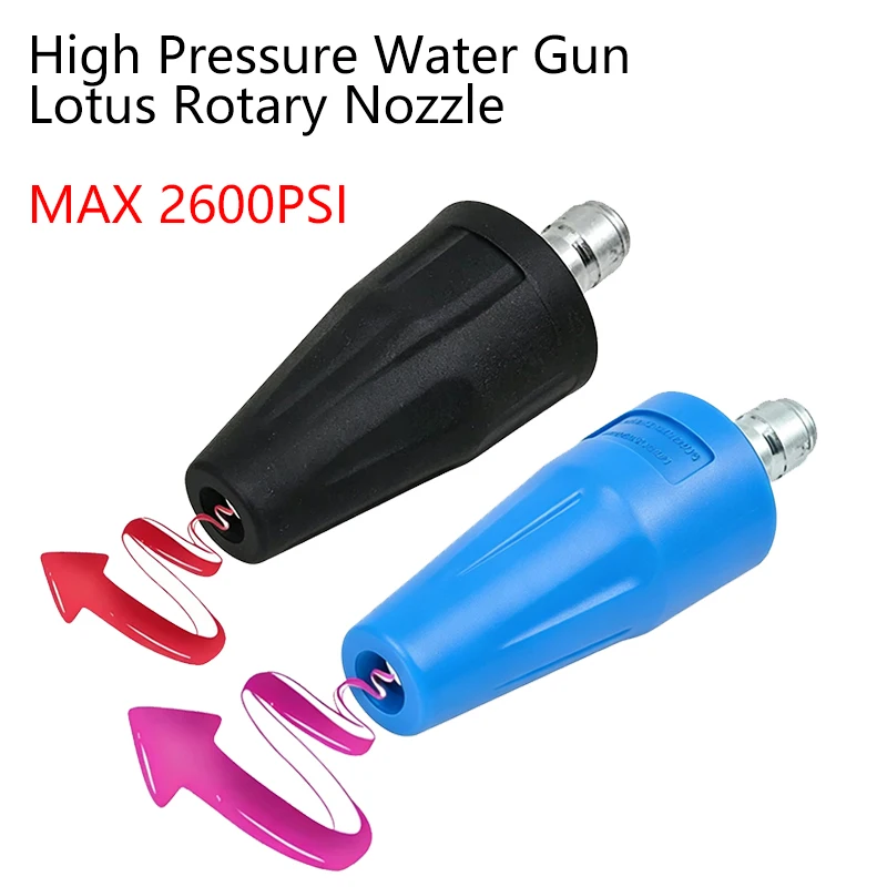 2600PSI 360°Rotary Sandblasting Turbine Nozzle 1/4