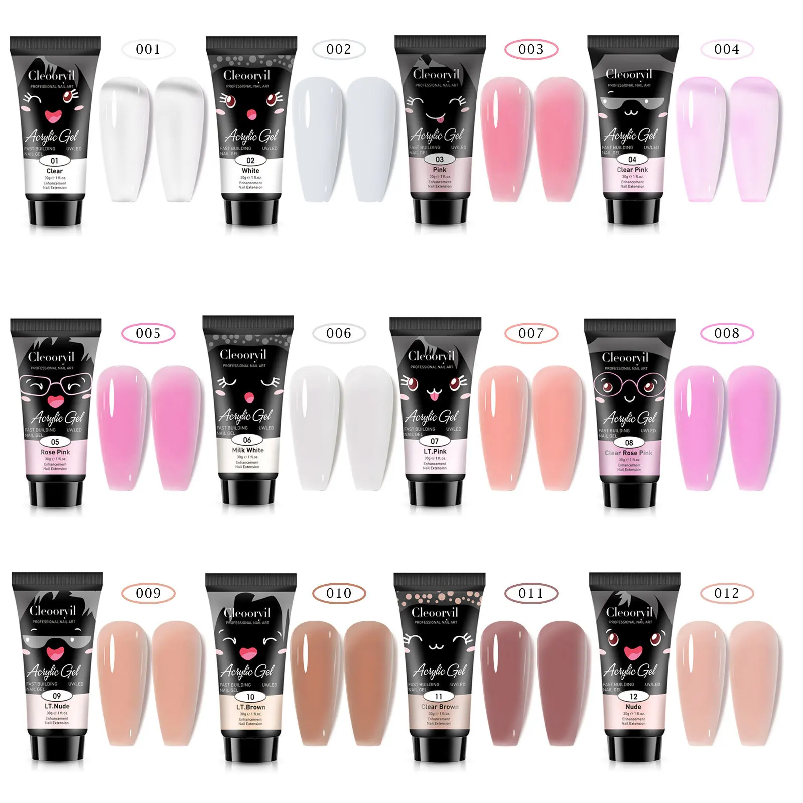 15 ml Solide Verlängerung Gel Nagel Bauen Poly Nagel Acryl Gel Kristall Nackte Farbe UV LED Polnischen Gel Für verlängern Nagel Schnelle Verlängerung – Detail 5