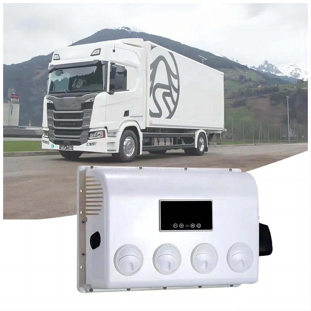 Excavator RV Camper Van 24V Parking Air Conditioner for Cars AC.161.075 Truck AC Unit 12V Electrical Air Conditioning System