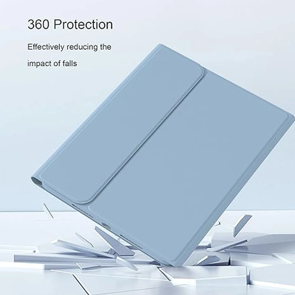 Keyboard Case for iPad 9th 8th 7th Generation 10.2 inch,iPad Air 3rd/iPad Pro 10.5",Detachable Keyboard Cover with Pencil Holder 5