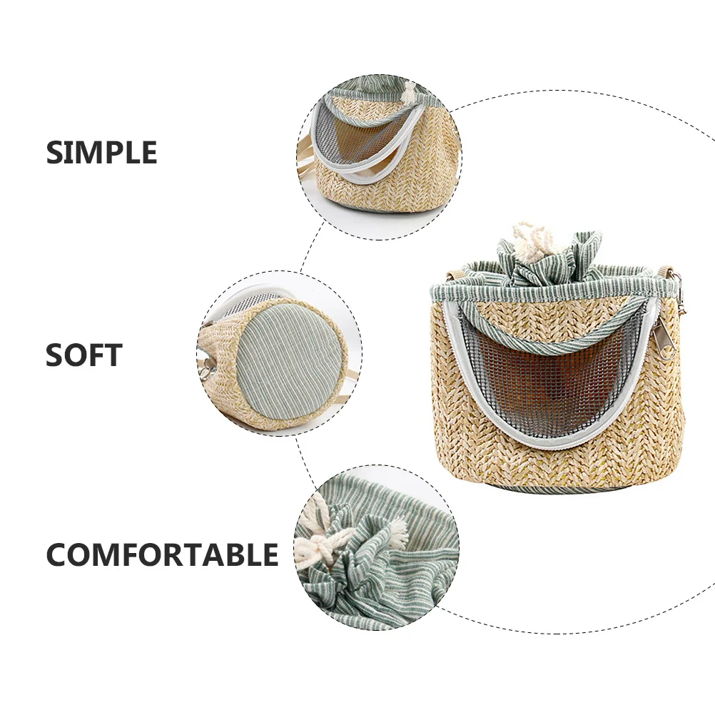 

1Pcs Pet Outgoing Carrier Bag Portable Hamster Travel Carrier Soft Hanging Bed Small Pet Sleep Bag for Travel Hamster Bed