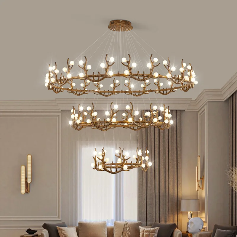 

Tree branches, homestays, chandeliers, Nordic, living room, dining room, chandeliers, creativity